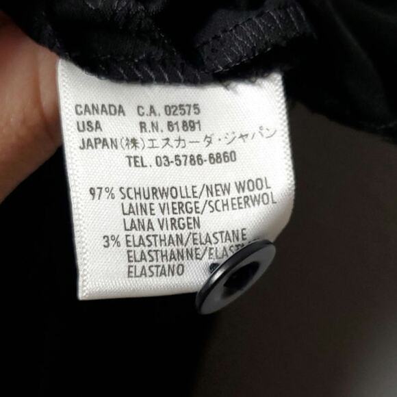 ESCADA Wool Blend Sz 42 Straight Trouser Pants - Picture 9 of 9